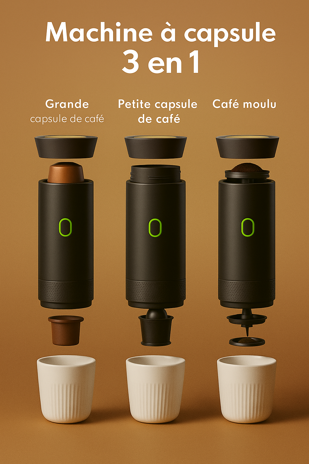 Machine à Café 3 en 1 Portable